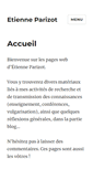 Mobile Screenshot of etienneparizot.fr
