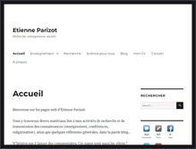Tablet Screenshot of etienneparizot.fr